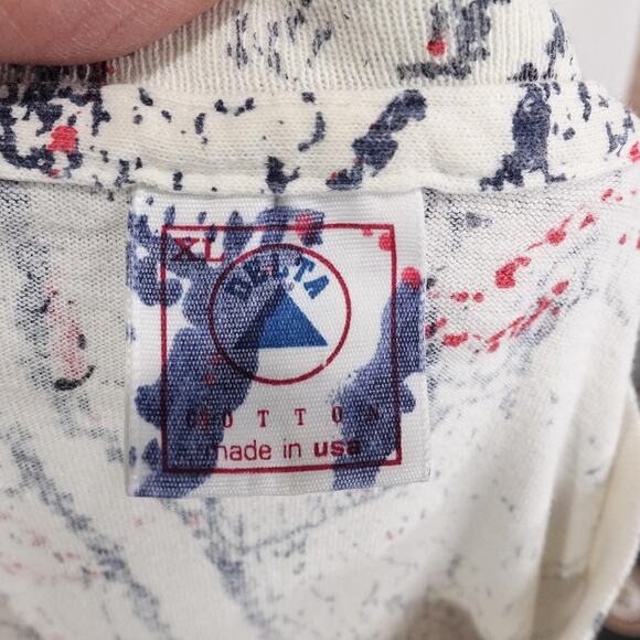 Vintage St Louis Cardinals Shirt XL Baseball AOP Made USA 90s All Over Print - Picture 9 of 11